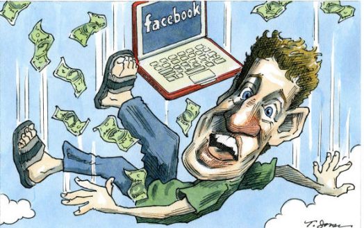 Falling Zuckerberg
